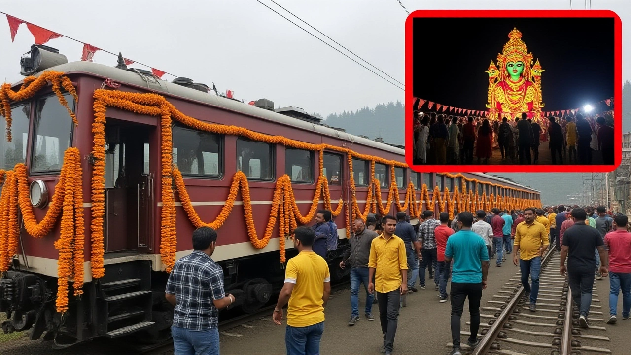 ड्युर्गा विसर्जन में दार्जिलिंग टॉय ट्रेन, 111वीं पूजा का अनोखा कदम