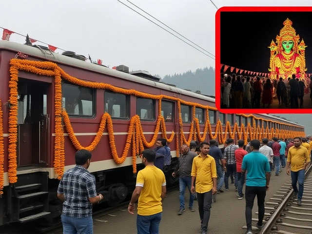 ड्युर्गा विसर्जन में दार्जिलिंग टॉय ट्रेन, 111वीं पूजा का अनोखा कदम